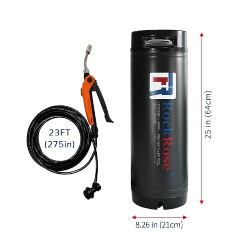 RockRose 5 Gallon Sprayer Stainless Steel Pressurized Tank Cylinder -Industrial Sprayer Pressurized High-Efficiency Effortless Operation Leak-Proof & Durable Designed for Auto Tint & PPF Installation by RockRose - Used condition - Image 2