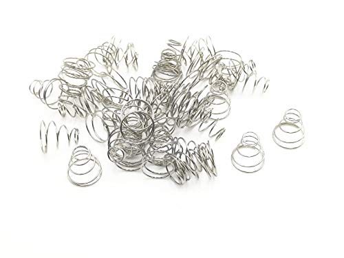 Metal Taper Conical Compression Spring Silver Tone 11x5.5x11mm 50 pcs image 5