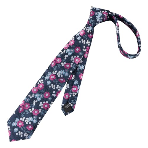 Image of Alizeal Mens 3.15'' Natural Flower Pattern Tie with Floral Pocket Square Set