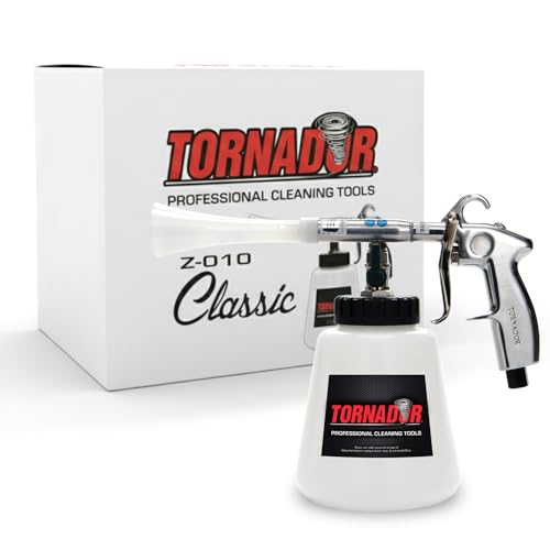 Tornador Z-010 Classic Car Cleaning Gun Includes 32oz Reservoir | Cleans & Dries Fast with Low Noise and Wear | Perfect for Interior & Exterior Detailing