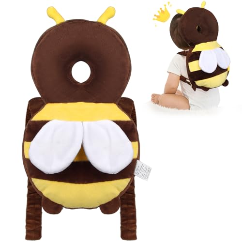 Protector de Cabeza de Bebe, Ajustables Mochila Protectora Cabeza Bebe, Anticaída Protección para la Cabeza del Bebé, Adecuada para Niños de 4 a 24 Meses que Gatean