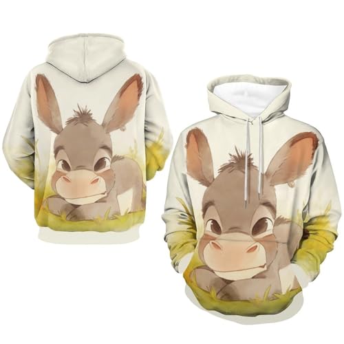 Sweat à capuche âne chaud et doux en taille S, résout le manque de confort
