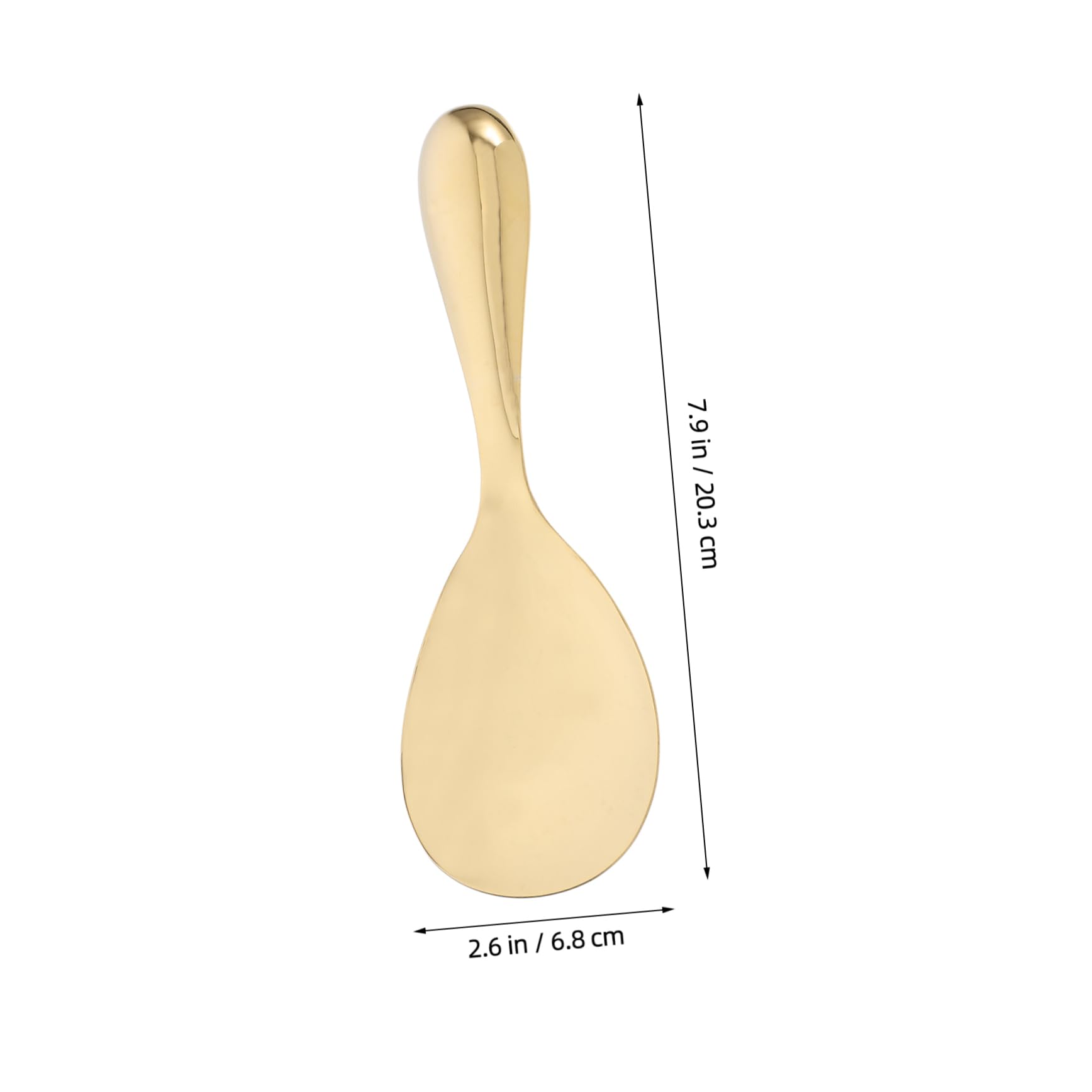 Cabilock Stainless Steel Rice Serving Spoon with High Gloss Finish Versatile Kitchen Utensil for Soup Salad and Desserts Stainless Steel Construction for Portion Control