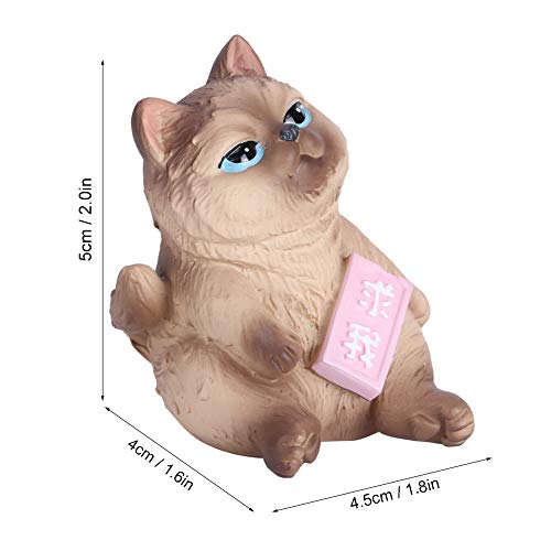 Brinquedos de personagens de gatos animais fofos, mini simulação de modelo de gato de desenho animad