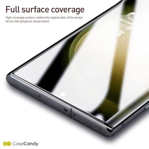 Image of Casecandy - Tempered Glass For Samsung S23 Ultra 5G | Tempered Glass Screen Protector for Galaxy S23 Ultra - HD /Fingerprint Working /9H Hardness