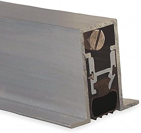 36 in. Full Mortise Automatic Door Bottom with Prene Mill, Aluminum