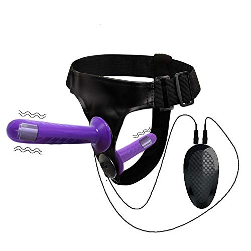 BTHDPP Ventosa Fuerte De Doble Cabeza Negra Lifělikě， Tǒy - Cinturón De Desgaste,Purple