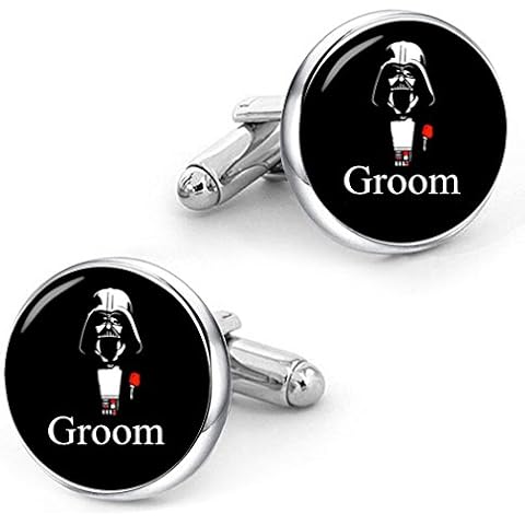 Kooer Classic Stylish Star Cuff Links Personalized Wedding Cufflinks Gift for Men Cover