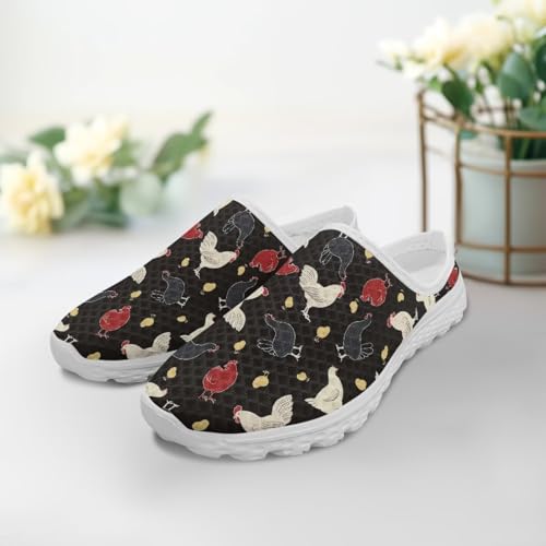 Jeiento Womens Slip On Mules Shoes Breathable Mesh Loafers with Arch Support Lightweight Anti Slip Sole Slippers3