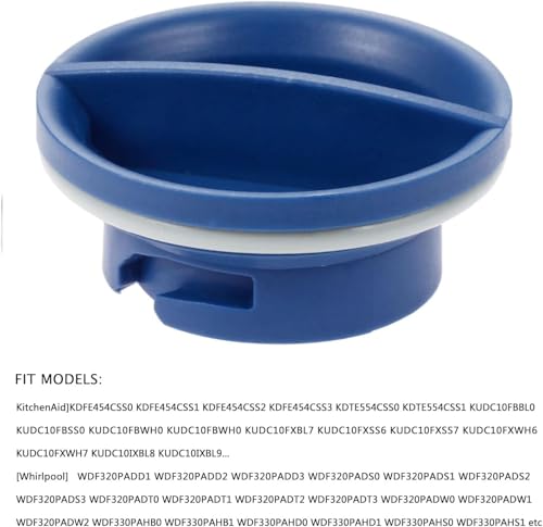 Image of W10524920 Dishwasher Rinse Aid Cap Compatible with Whirlpool KitchenAid Dishwashers, Replaces WPW10304408, WPW10524920, AP6022605, PS11755939