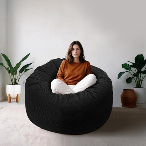 Bean Bag Chair for Adults, 3FT High-Rebound Memory...