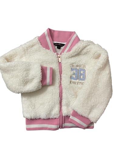 3T Cozy Toddler White/Pink Jacket