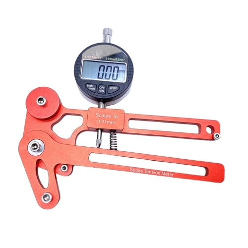 Menolana Bike Spokes Tension Gauge Rim Truing Tool Accurate Accessories for Wheel Maintenance Measuring Tool with Digital Display