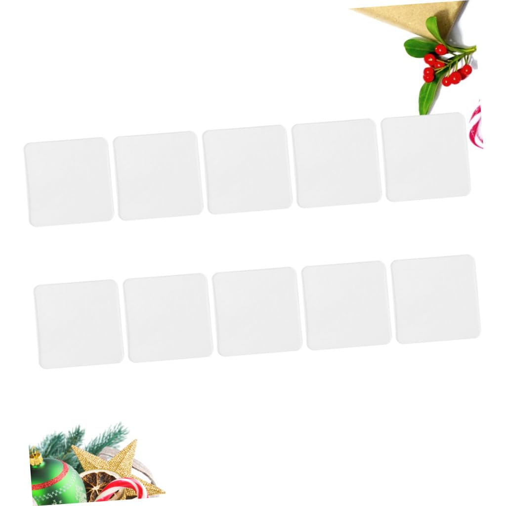 LALAFINA 200stücke Doppelseitige Nano Klebepads Transparent Wiederverwendbar Für Badezimmer Küche Auto Und Mehr Spurlos Ablösbar