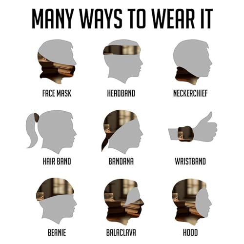 Neck Gaiter Wind-Proof Breathable Face Mask Books on Table Face Cover Sun Cooling Dustproof Mask Balaclava Bandana Headwear for Women Men Hiking Fishing miniatura 5