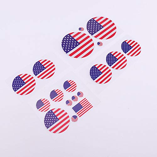 CLISPEED 2 Pcs Bandeira Dos Eua Adesivos de Carro Americano Eua Bandeira Decalque Estrelas PatriÃ³ti