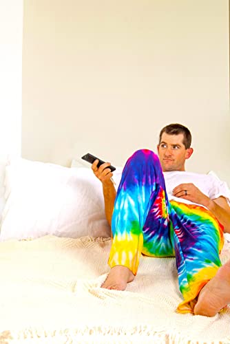 Tie Dye Lounge Pajama Pants - Ultra Soft Silk Pant Bottoms For Women And Men (Xx-Large) #TOP3