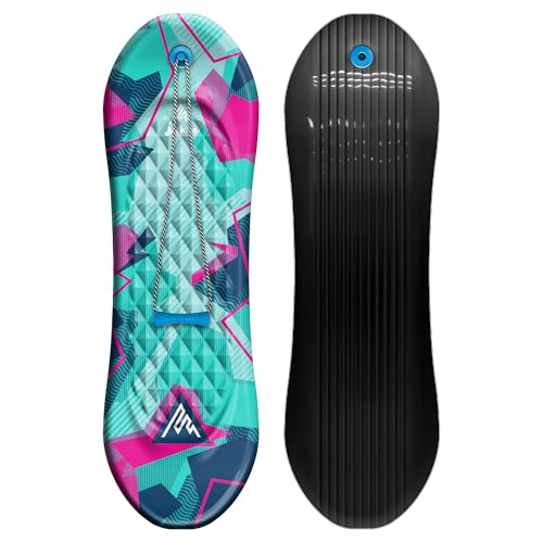 Artikfun Premium Foam Snowboard Sled, Tow Rope and Handle, Sized