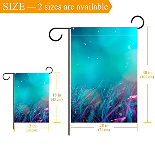Drapeau de jardin papillon en polyester pongé double face de qualité - 3