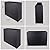 Cozdecor Planter Box Metal Tall Planters for Outdoor Plants Galvanized Steel Privacy Fence Black