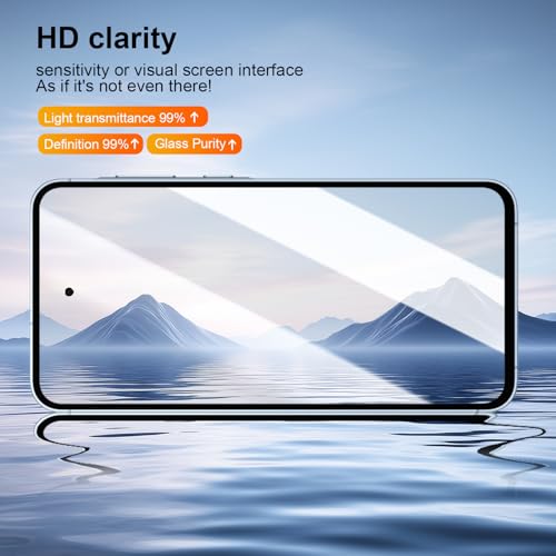 Image of OneFish Privacy Screen Protector Designed Compatible with Samsung Galaxy S25 Plus / S25+ (6.7 inch), 9H Tempered Glass, Scratch Resistant Bubble Free, Easy Installation, Auto Dust-Elimination 2 Pack