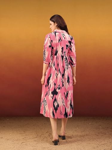 Image of PURVAJA Women's Cotton Dress(Floe-215-218)
