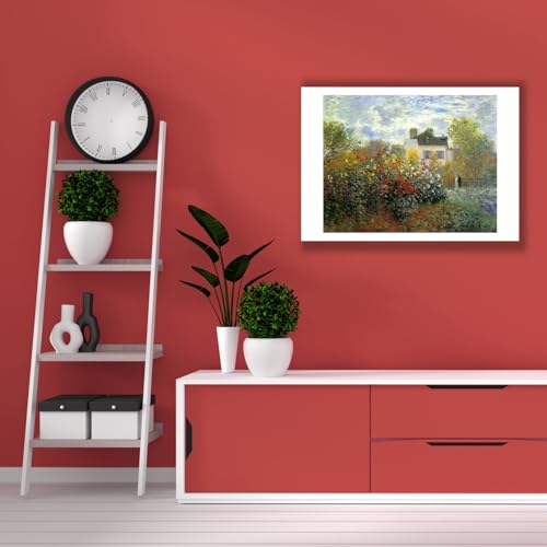 Impression Claude Monet Jardin à Argenteuil grand format mat