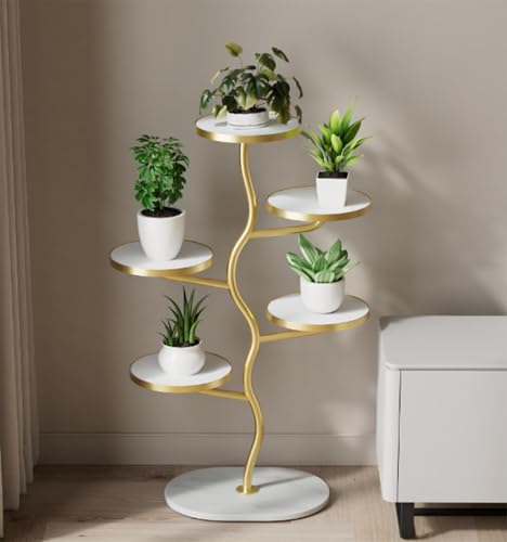 Grand support à plantes en métal et étagère d'angle