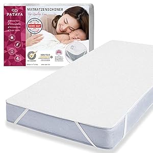 PATAYA Matratzenschoner 140x200cm – wasserdichte Matratzenauflage, sowie eine inkontinenzauflage, Matratzenschutz…