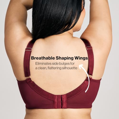 Image of NYKD NYB033 Wirefree Ultimate No Bulge, Shape & Support Non-Padded Lace Full Coverage Bra for Women