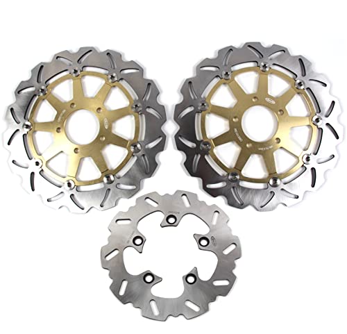 2001 gsxr 1000 - Arashi Brake Disc Rotors Front and Rear for Suzuki GSXR 600 1997-2003 GSXR 750 1996-2003 GSXR 1000 2001-2002 TL1000S 97-01 TL1000R 98-03 Motorcycle Replacement Accessories Gold