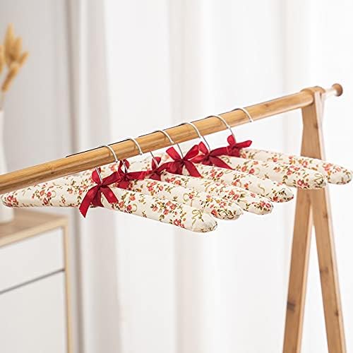 Coat Hanger Wardrobe Clothes Hanger Satin Cloth Sponge Dresses Hangers Coat Rack Sweaters Clothes Indoor Balcony Clothes Clothes Hanger (Color : 20pcs)
