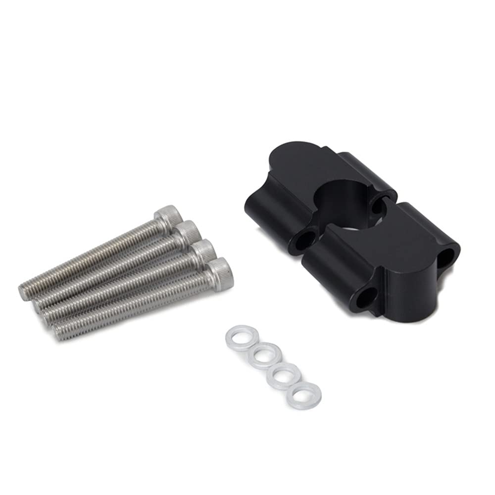 Motorrad Lenker Riser Universal-Motorrad-Lenker-Risers CNC-anodisierte Balkenhalterung-Klemmen 22mm 7/8 "28mm 1-1/8" LenkererhöHung Motorrad (Color : Chrome 22mm)