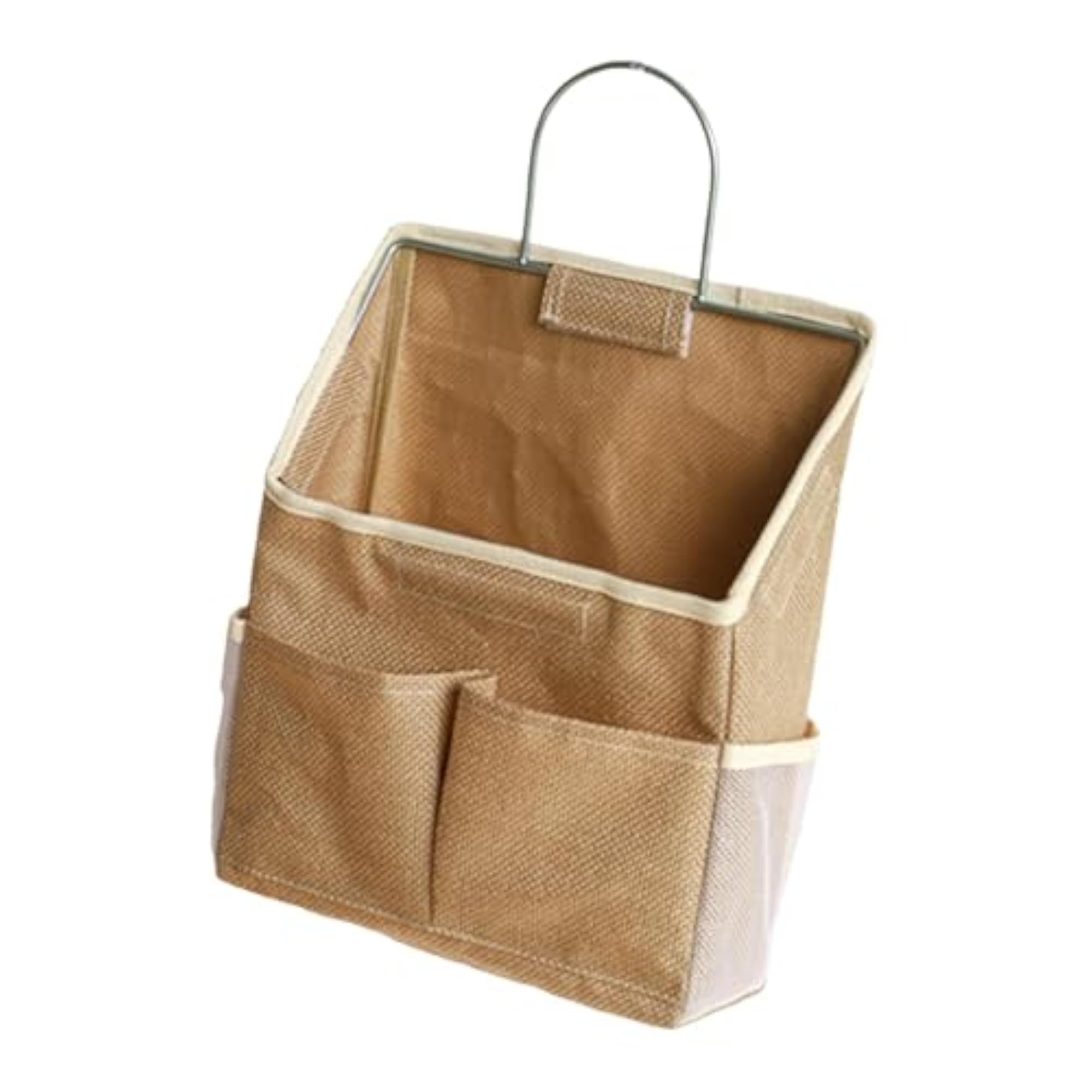 Wall Hanging Organizer Bag for Office and Dorm Storage, Yellow