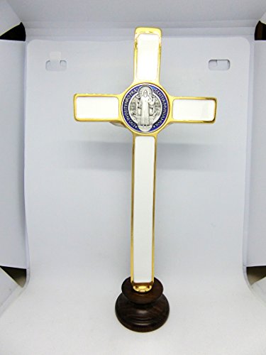 Cruz de San Benito Oro 20 cm Madera Esmaltada Cruz de San Benito Oro 20 cm Madera Esmaltada