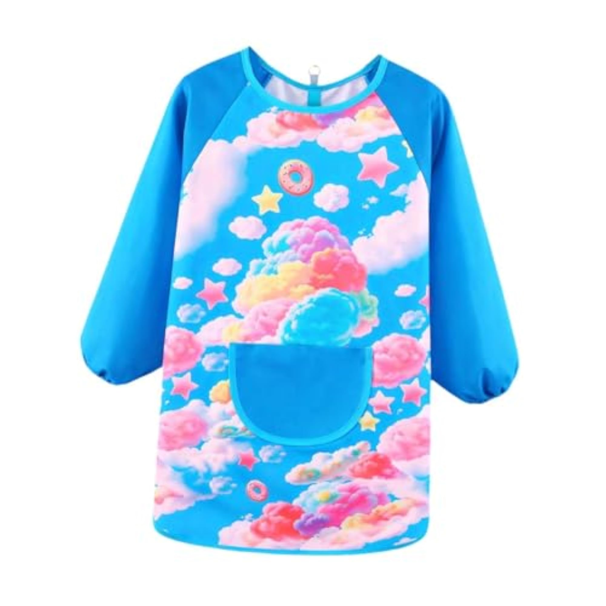 Kids Lightweight Art Smock Bib for Drawing and Cooking
