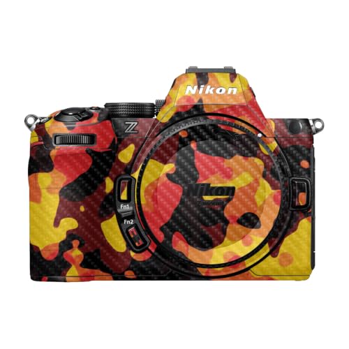 Image of Carbon Fiber Camera Skin Compatible with Nikon Z5 II (2025) - Warm Modern Camo - Premium 3M Vinyl Protective Wrap Decal Cover - Easy to Apply | Crafted in the USA by MightySkins
