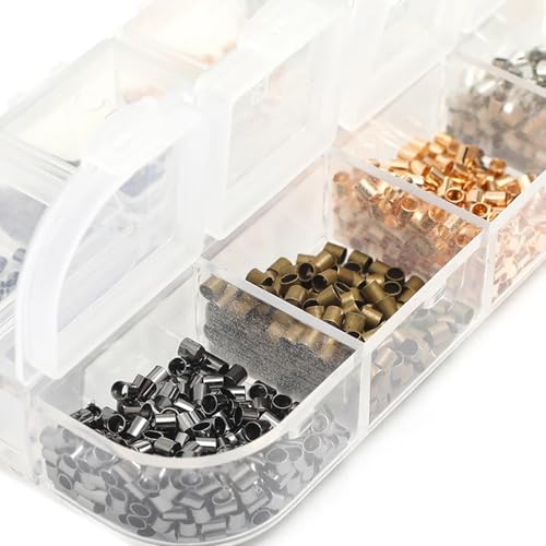 Cuentas de crimpado con alicates para hacer collares y pulseras en casa 6