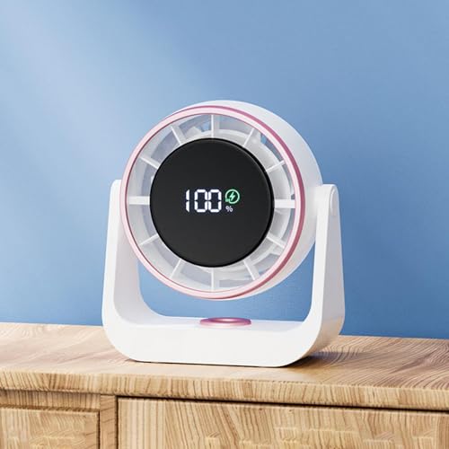 Ventilateur de table portable mural rechargeable LED pour rafraîchir vos nuits - 4