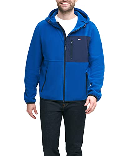 Tommy Hilfiger Performance Fleecejacke für Herren mit Kapuze,...