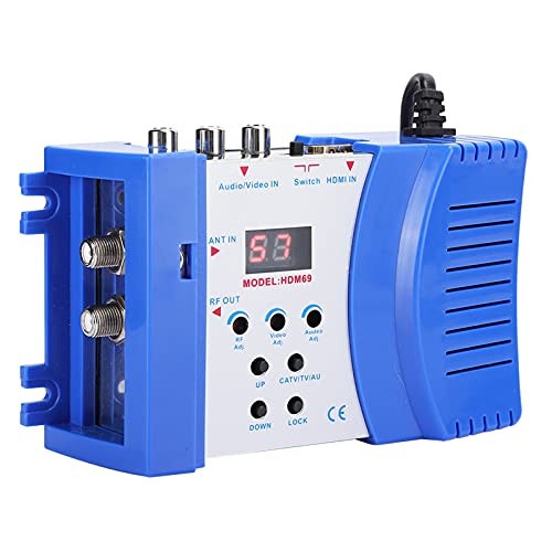 Modulador Digital RF HDMI HDM69, Convertidor AV a RF de 47~868 MHz, Modulador Portátil Estándar VHF UHF PAL, para UE 100 240 V