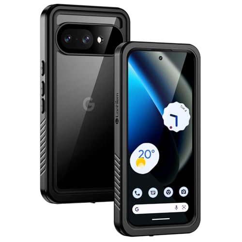 Lanhiem for Pixel 10A Case, IP68 Waterproof Dustproof Shockproof Case with Built-in Screen Protector, Full Body Sealed Protective Cover for Google Pixel 10A 6.3 inch (2026) Black