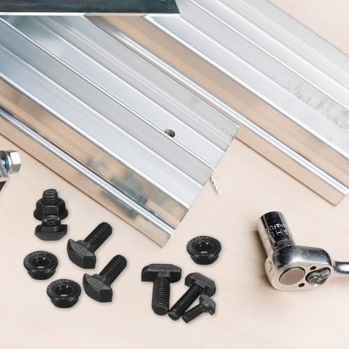 Pernos con ranura en T M6 para perfil de aluminio europeo serie 30, cabeza de martillo uxcell 7