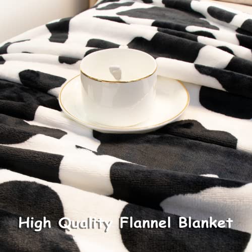 Cow Print Blanket Soft Warm Plush Cow Blankets And Throws Lightweight Fleece Throw Blankets With Cow Print Couch Bedroom Living Room Camping Travel Blanket 50X60 Inch Perfect Cow Gift Kids Adults #TOP3