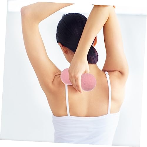 FRCOLOR 4pcs Massage Ball Set Face Massage Tools Hockey Peanut Massage Relaxation and Mood Improvement Tool Massage Ball Kit Facial Massage Sports Pink Fitness Yoga Gym Ball