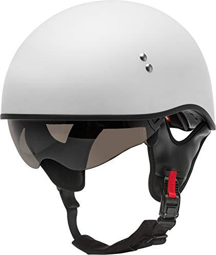 GMAX HH-65 Half Helmet - Naked - Matte White - Size Small