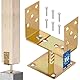 KOTARBAU® U Pfostenträger Aufschrauben 0-160 mm Pfostenträger für Holzpfosten Verzinkt Aufschrauben Stützenfuß Bodenanker Pfostenträger Höhenverstellbar Bodenanker Breitenverstellbar