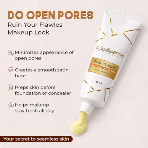 Image of Coloressence 3in1 Moisturizer and Primer for Face, 10ml | All Skin Types | Pore Refiner | Makeup Base | Hydrating, Lightweight, Long Lasting | Pore Minimizer