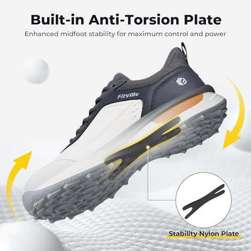 FitVille Extra Wide Spikeless Golf Shoes