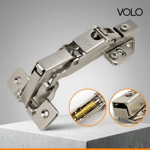 Image of Volo 165-Degree Full Overlay Kitchen Corner Unit Concealed Hinge - Maximize Storage Space | Easy Access | Sleek Design - Ideal for Modern Kitchens, Full Overlay (Corner Unit Hinge) (3D Soft Close)